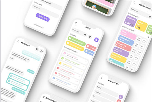 Mockup application mobile